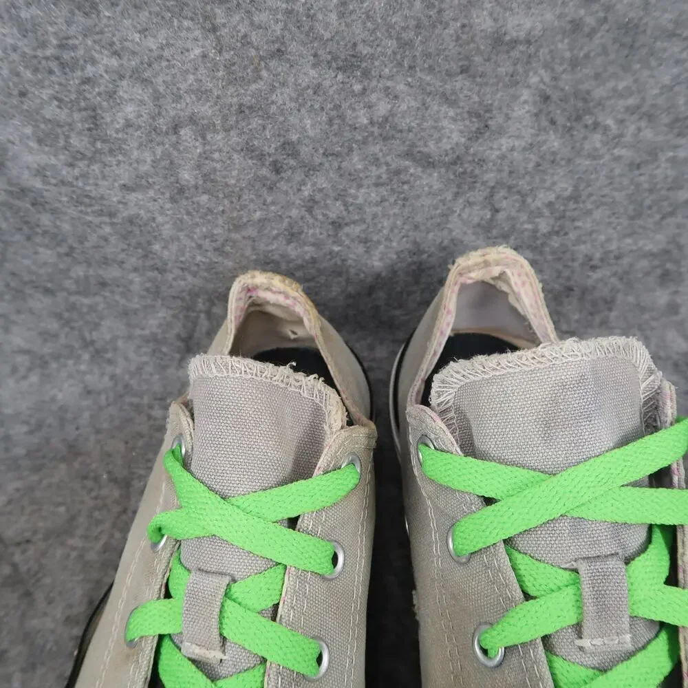 Converse Shoes Kids 4 Sneakers All Star Canvas Casual Lace Up Gray Trainer Youth